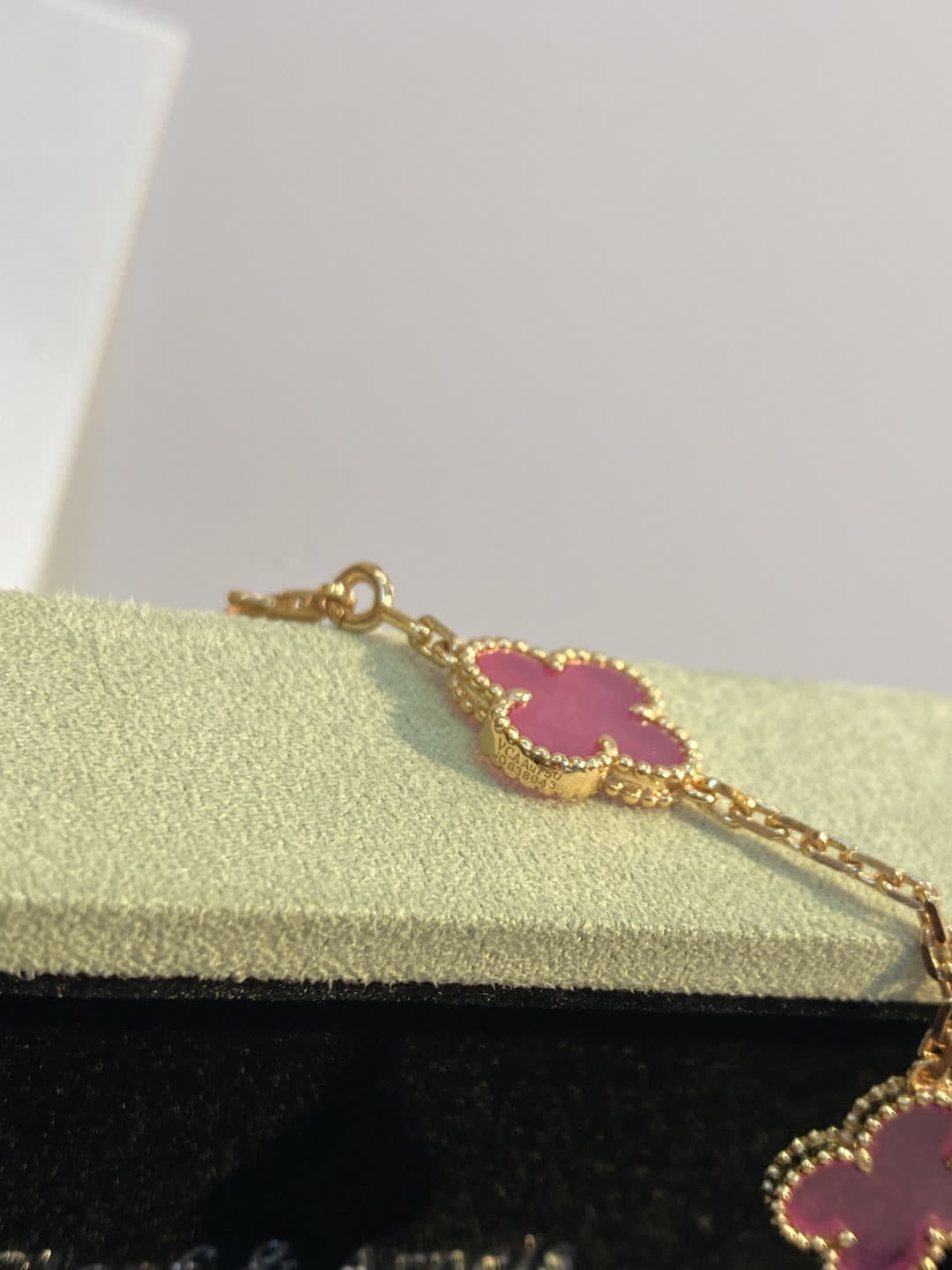 Van Cleef & Arpels Alhambra Pink Gold Necklace